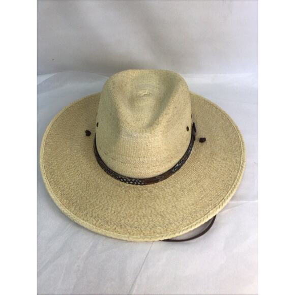 Stetson Mens Cumberland Straw Panama Hat Size Medium Sun Protection Hat - Picture 1 of 6